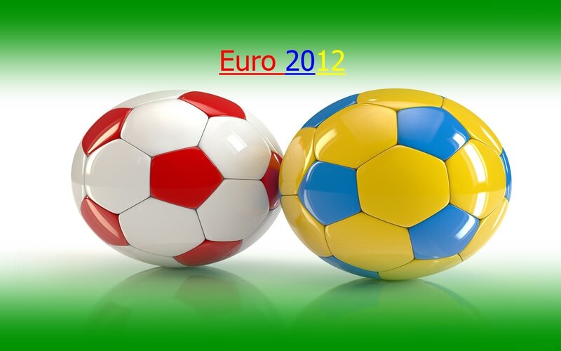 Two Soccer Balls — Green