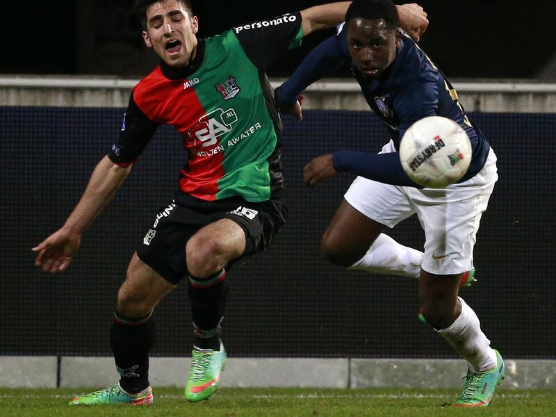Two Soccer Players — Green, Intense