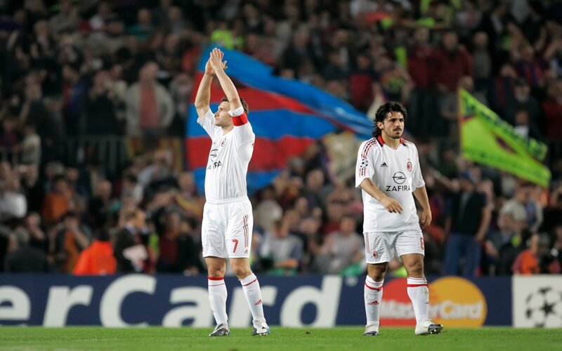 Two Soccer Players on Field — White, Serious