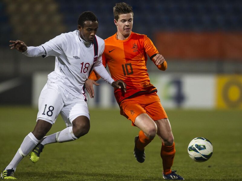 Two Soccer Players — Orange