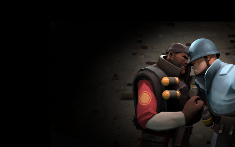Two Soldiers Confronting — Gray
