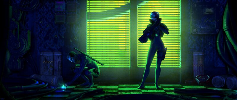 Two Soldiers in a Room