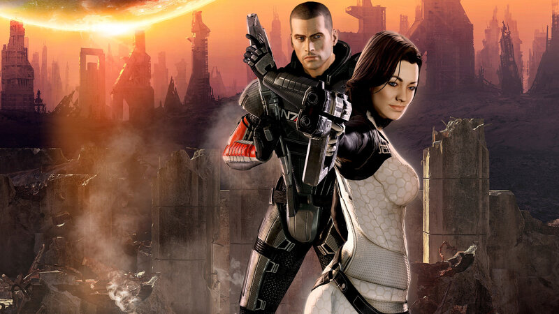 Two Soldiers in Armor — Orange, Dramatic