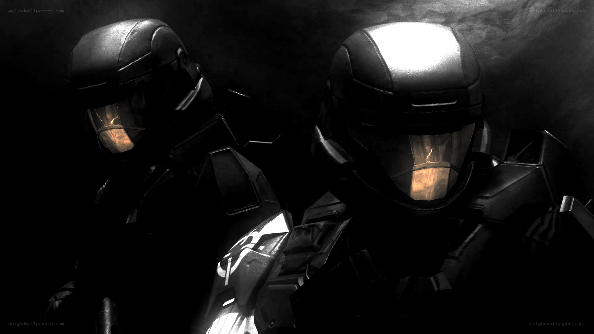 two soldiers in armor