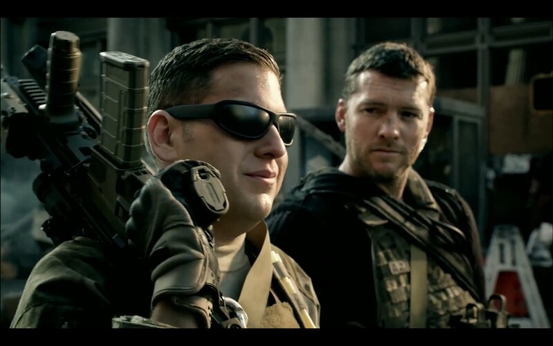 Two Soldiers in Combat Gear — Brown