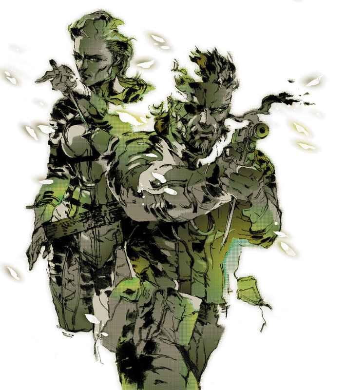 Two Soldiers in Combat — Green, Dramatic, Comic