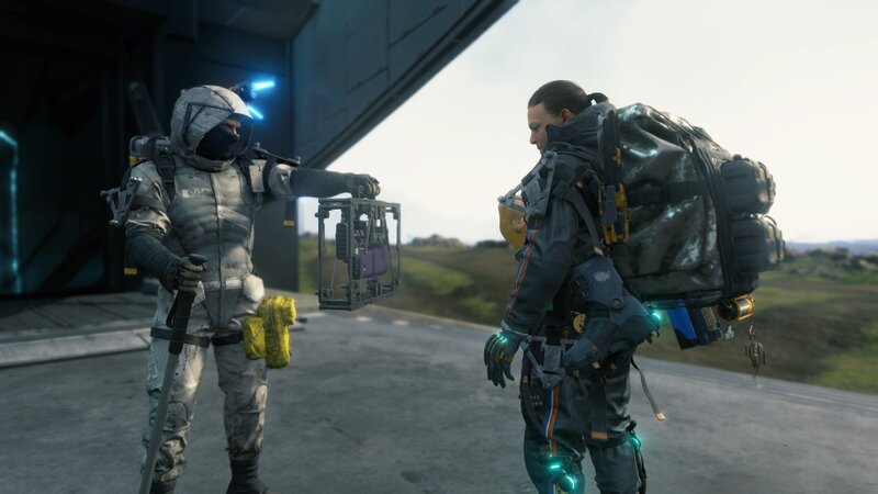 Two Soldiers in Futuristic Gear