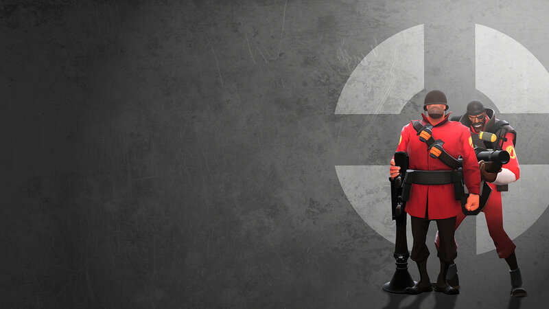 Two Soldiers in Red Uniforms