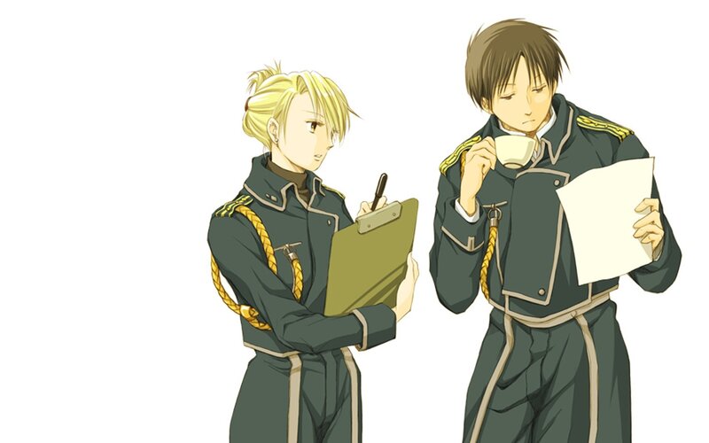 Two Soldiers in Uniform — Green, Calm