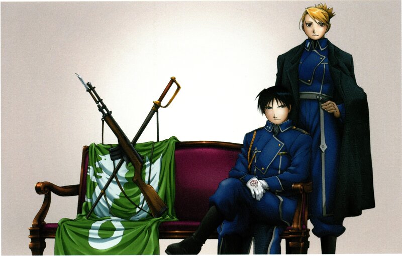 Two Soldiers on a Bench — Blue