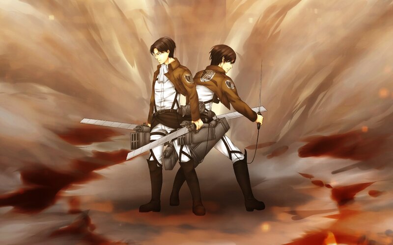 Two Soldiers with Blades