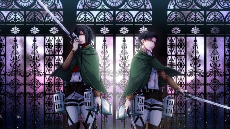Two Soldiers with Swords — Purple