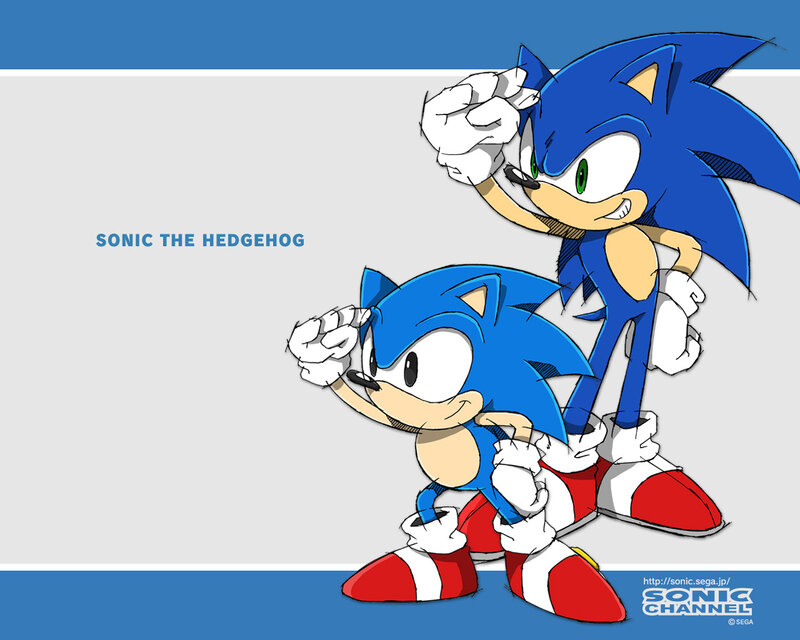 Two Sonic Characters — Blue