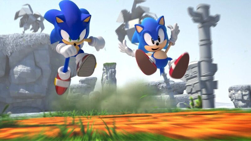 Two Sonic the Hedgehog Characters — Blue, Action-packed