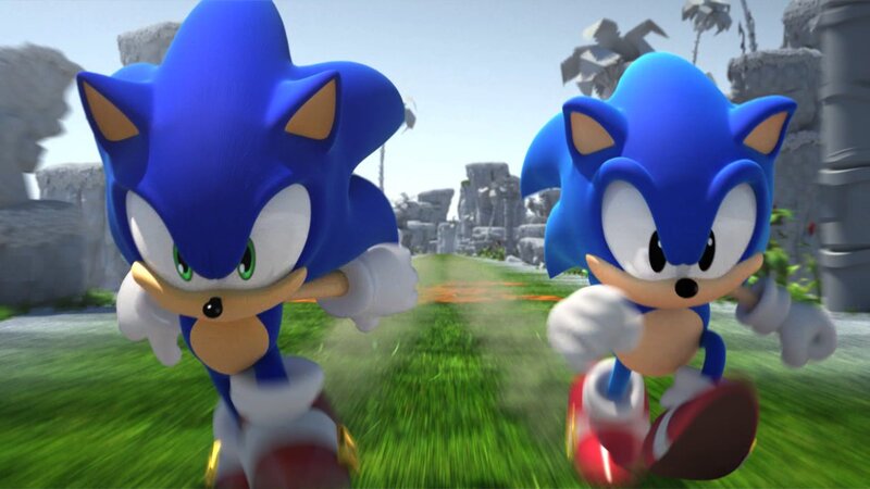 Two Sonic the Hedgehog Characters — Blue, Active