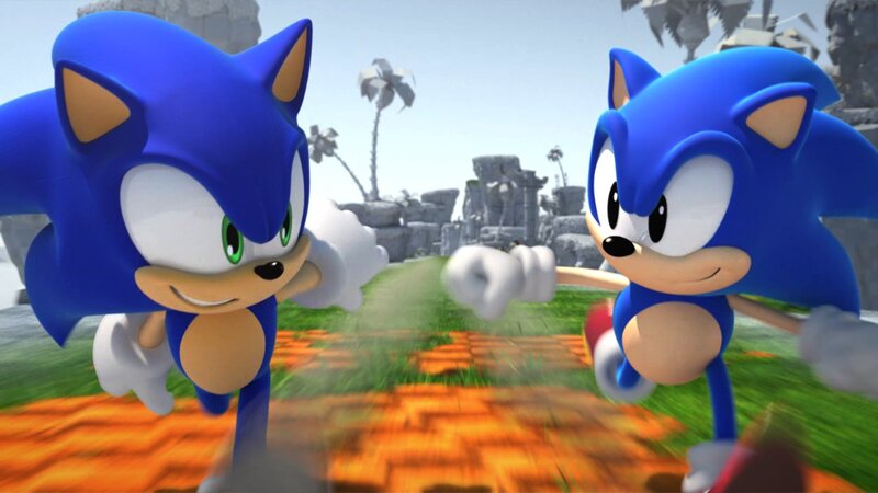 Two Sonic the Hedgehog Characters — Blue