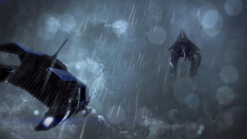 Two Spacecraft in Storm