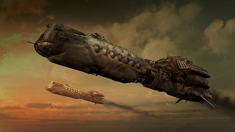 Two Spaceships Flying