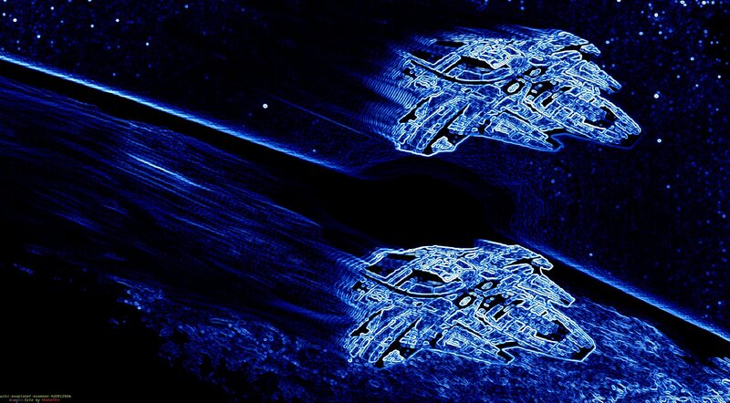 Two Spaceships in Space
