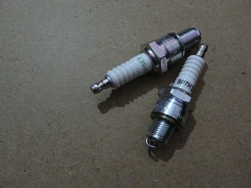 Two Spark Plugs