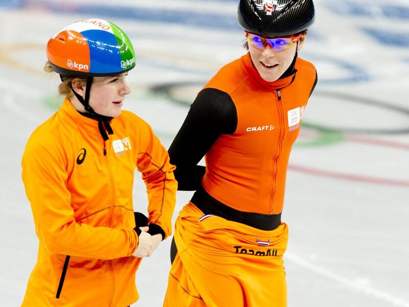 Two Speed Skaters — Orange