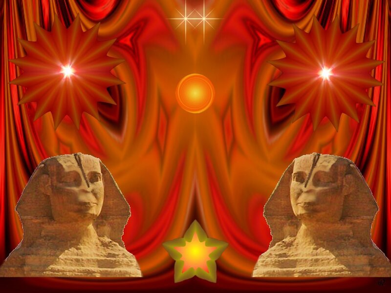 Two Sphinx Statues