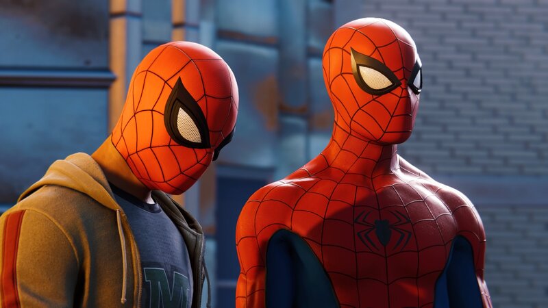 Two Spider-man Characters — Red
