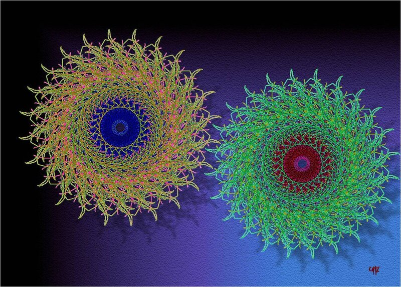 Two Spiral Fractal Patterns