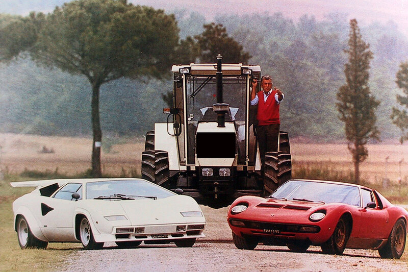 Two Sports Cars and a Tractor