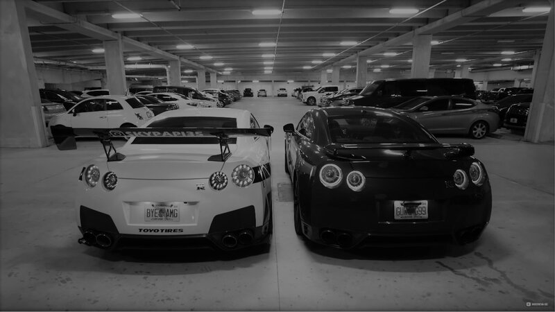 Two Sports Cars — Black, Neutral