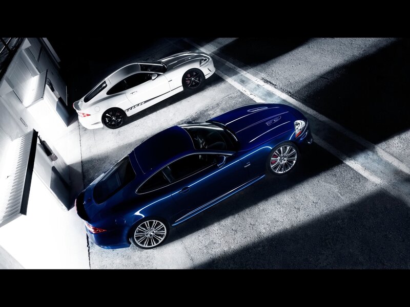 Two Sports Cars — Blue, Dramatic