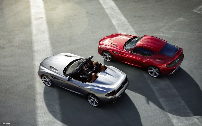Two Sports Cars Driving — Silver