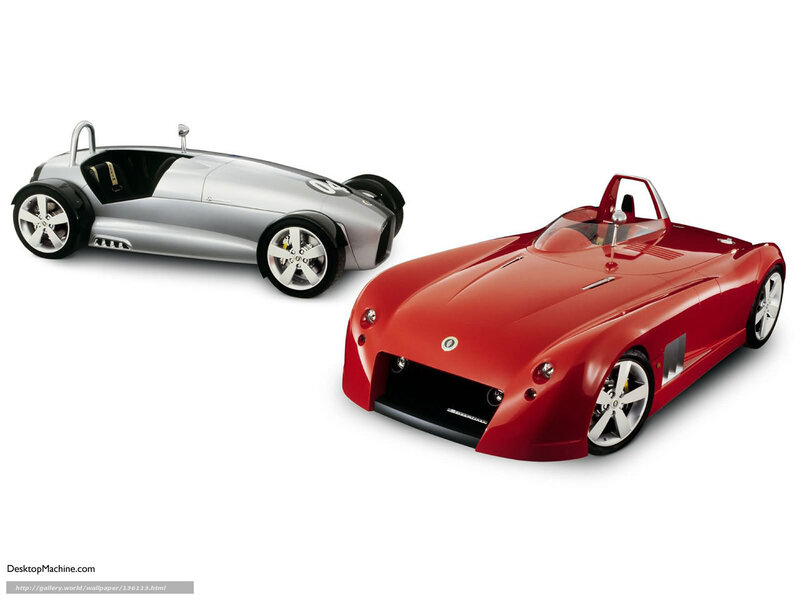 Two sports cars on white