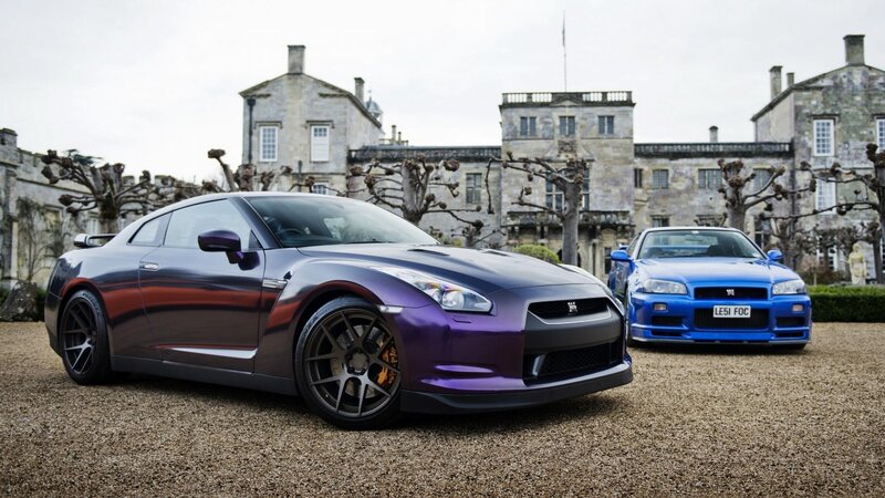 Two Sports Cars — Purple