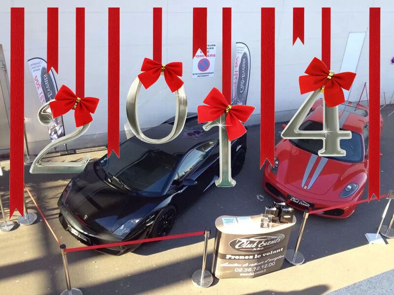 Two Sports Cars — Red, Festive