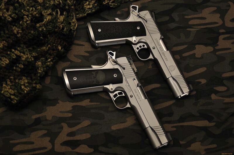 Two Springfield Armory pistols