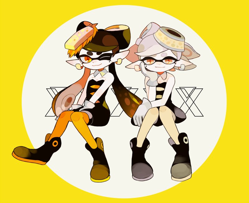 Two Squid Characters