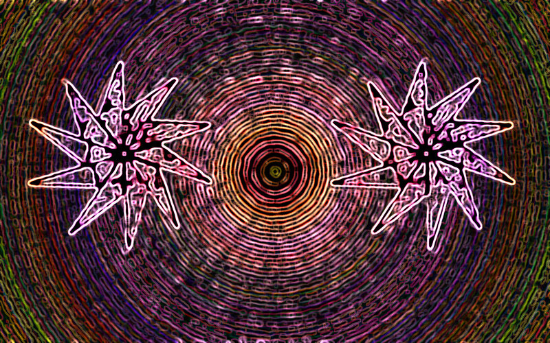Two Star Shapes on Spiral