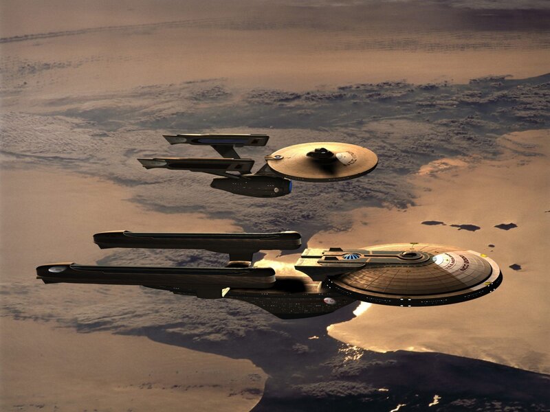 Two Starships in Orbit