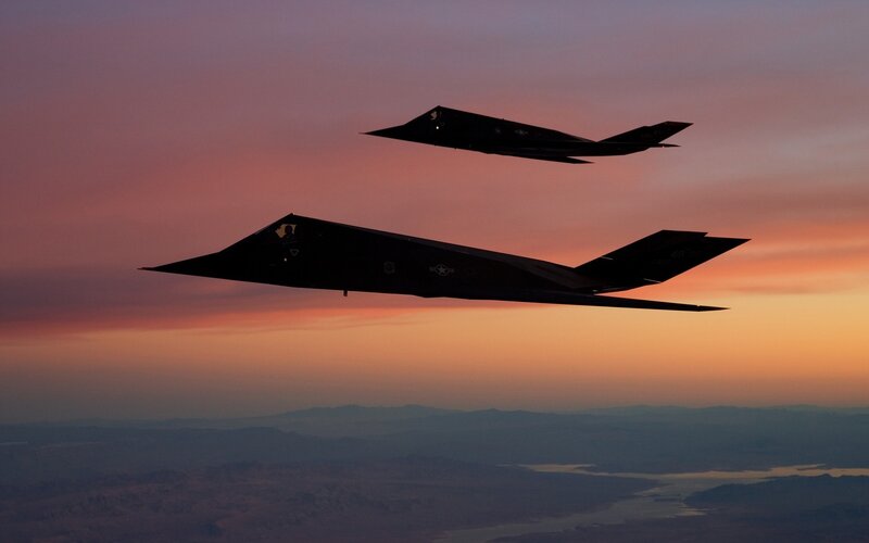 Two Stealth Fighter Jets