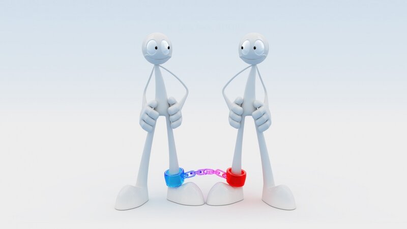 Two Stick Figures