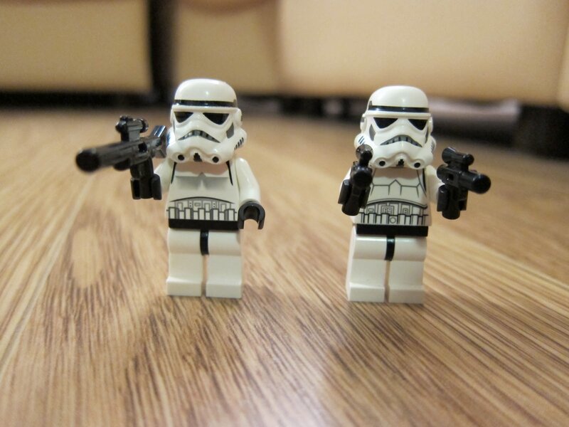 Two Stormtrooper Figures — White, Neutral