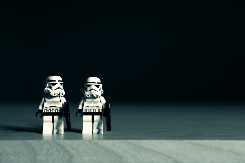 Two Stormtrooper Figures — White