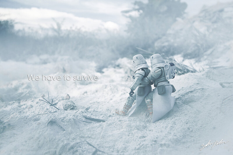 Two Stormtroopers in Snow