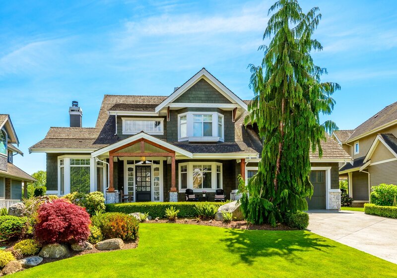 Two-story House — Green, Serene