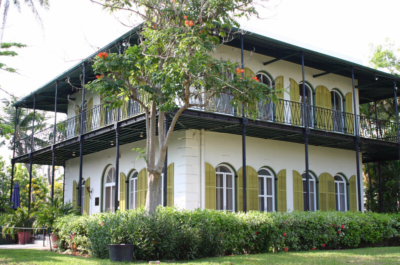 Two-story House with Balcony — White