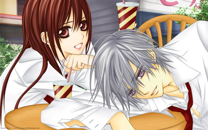 Two Students at a Table