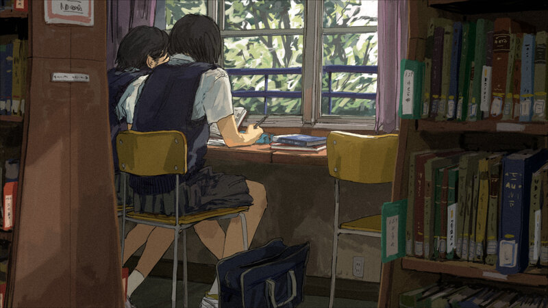 Two Students at Desk