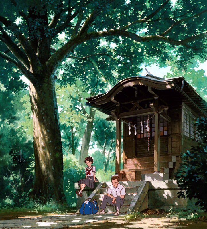 Two Students at Shrine