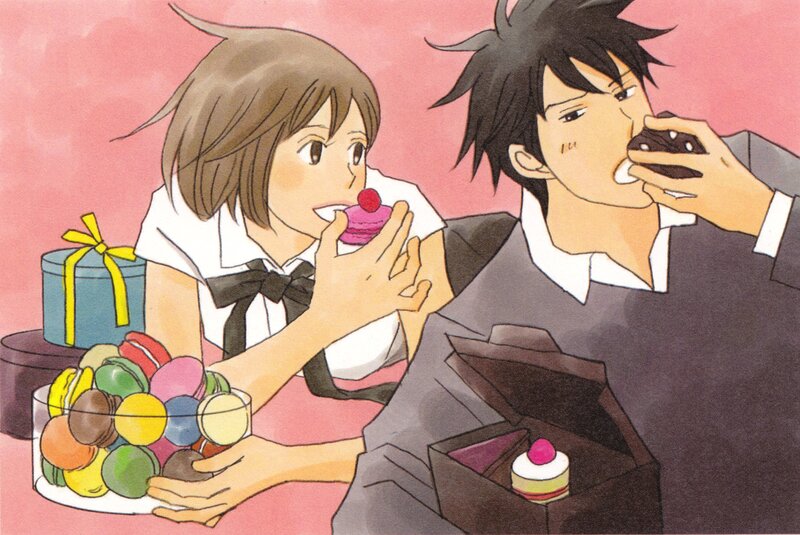 Two Students Eating Desserts